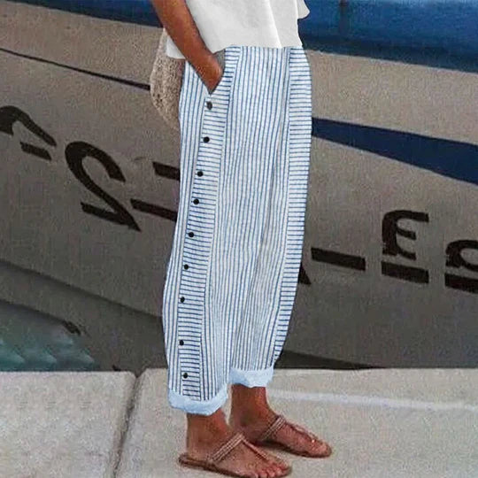 Tamar | Pantaloni casual cu buzunare laterale