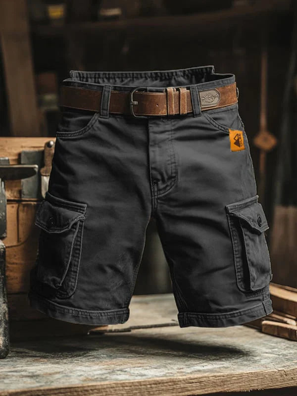 Novak | Pantaloni scurți cargo retro cu buzunare multiple