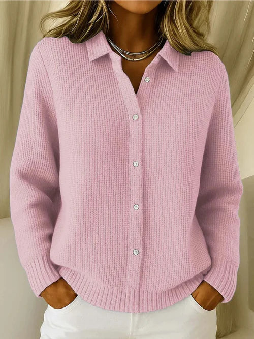 Livia | Cardigan tricotat cu textură fină