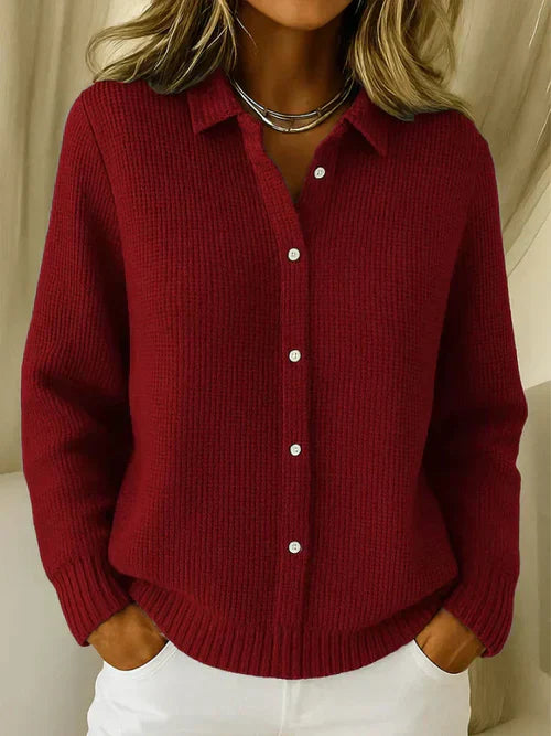 Livia | Cardigan tricotat cu textură fină