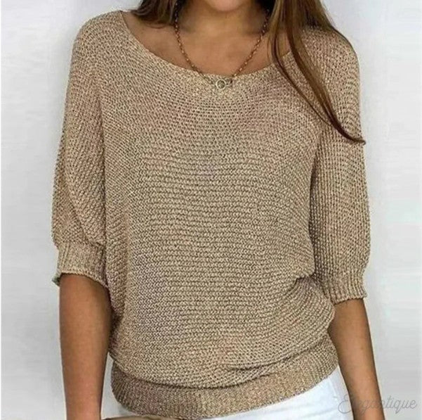 Luigia | Pulover elegant cu model împletit