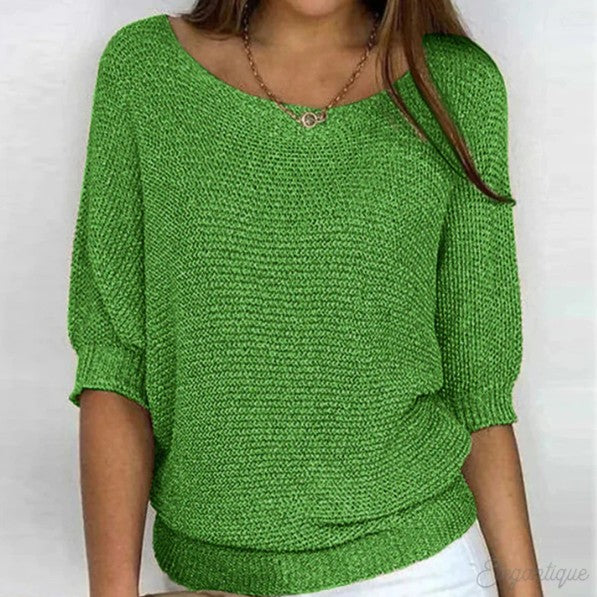 Luigia | Pulover elegant cu model împletit