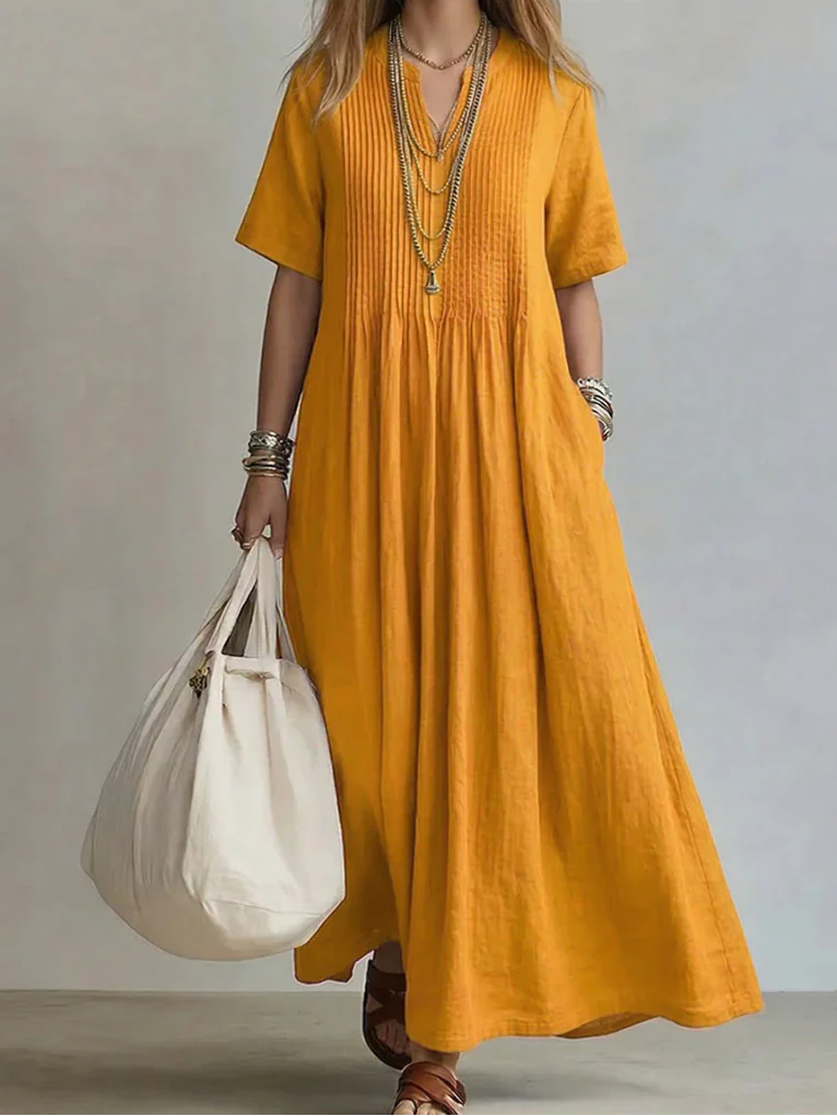 Noor | Rochie plisată elegantă și vaporoasă