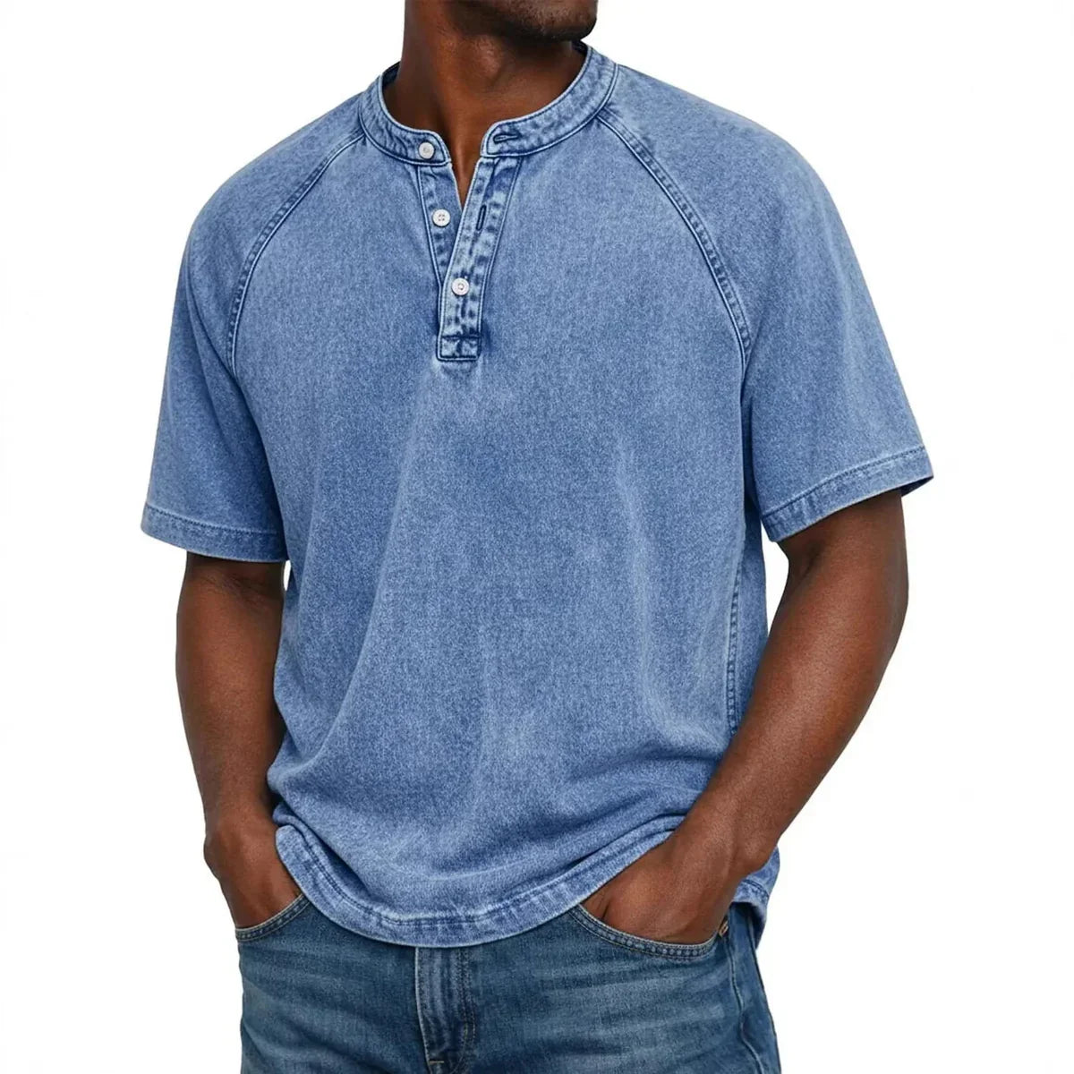 Curtis | Tricou Henley în stil marinăresc