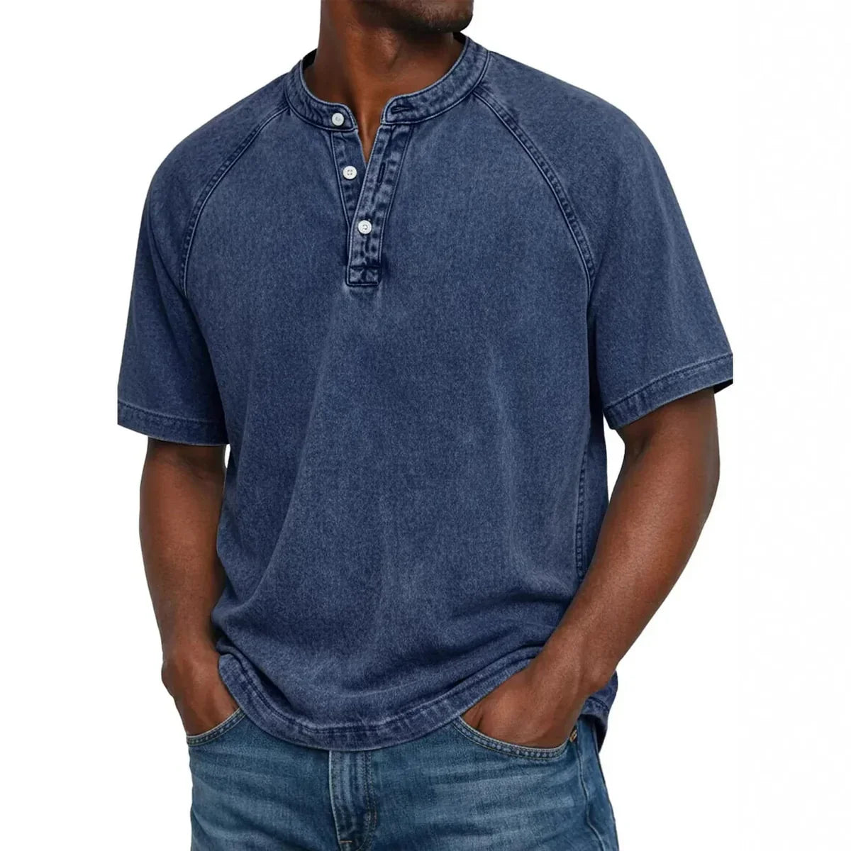 Curtis | Tricou Henley în stil marinăresc
