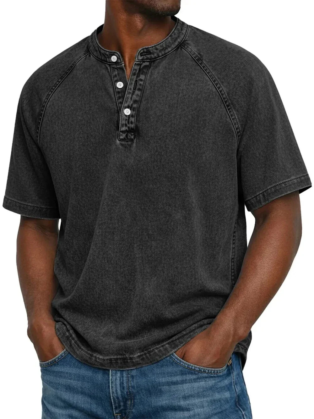 Curtis | Tricou Henley în stil marinăresc