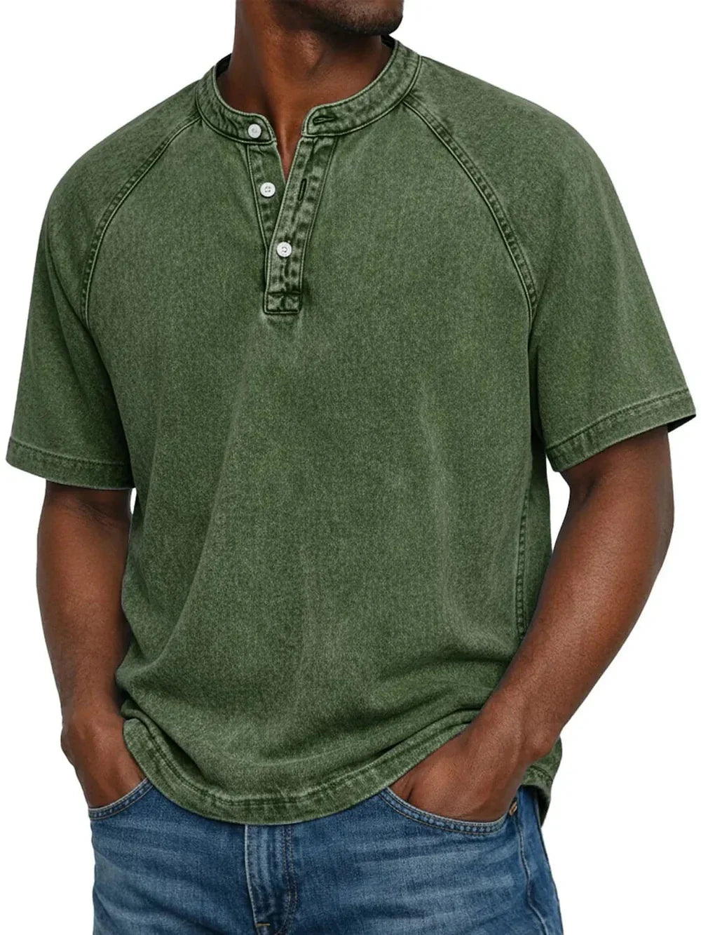 Curtis | Tricou Henley în stil marinăresc