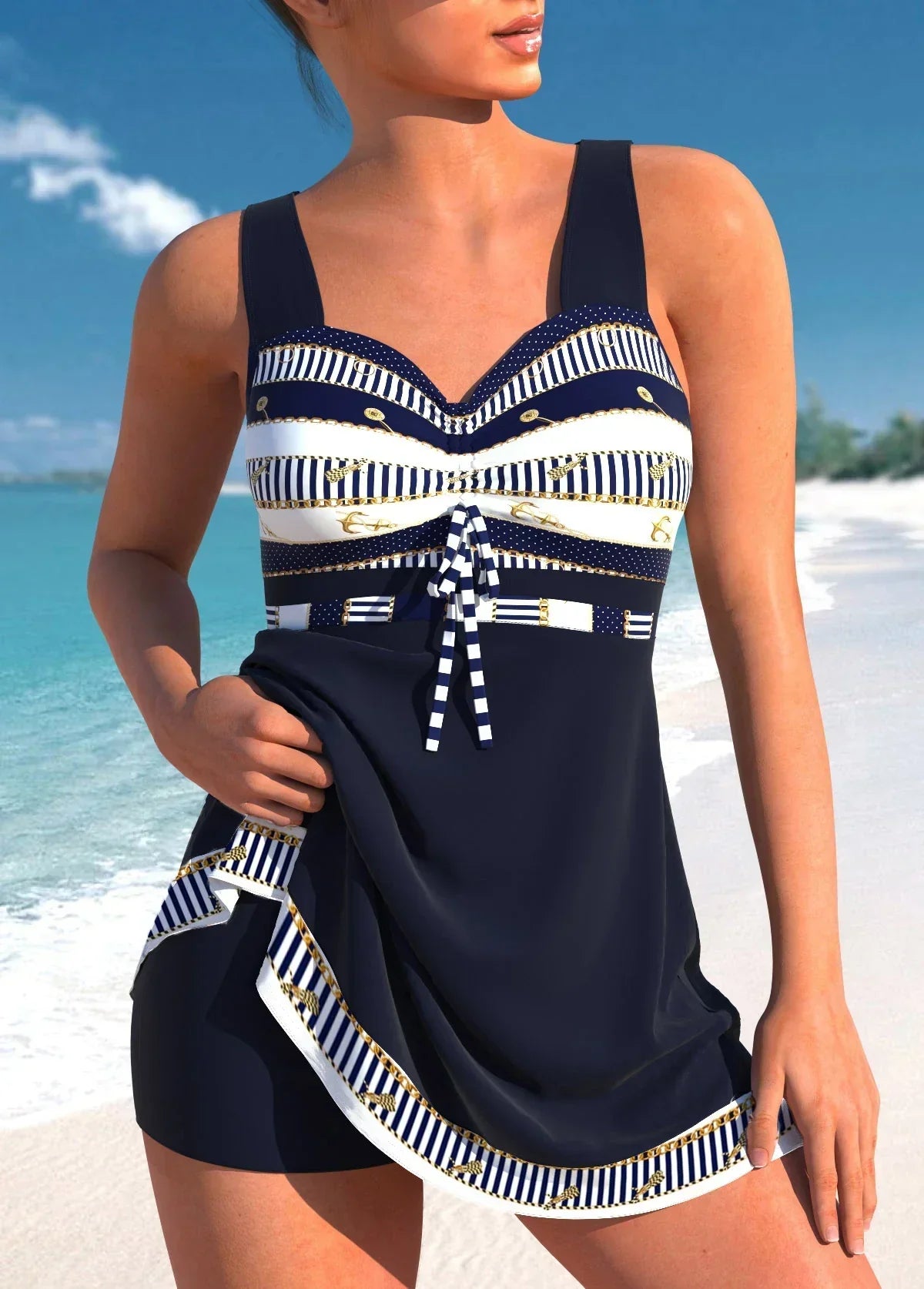 Véronique | Costum de baie elegant cu croială confortabilă