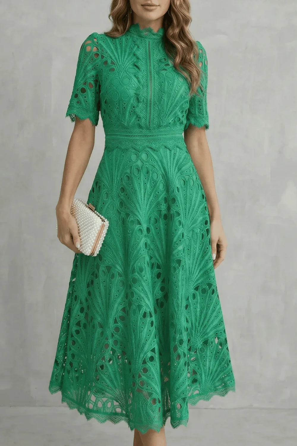 Carla | Rochie midi elegantă din dantelă