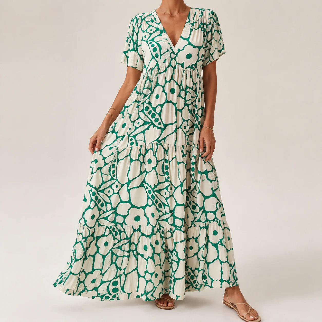 Cari | Rochie lungă boemă și elegantă