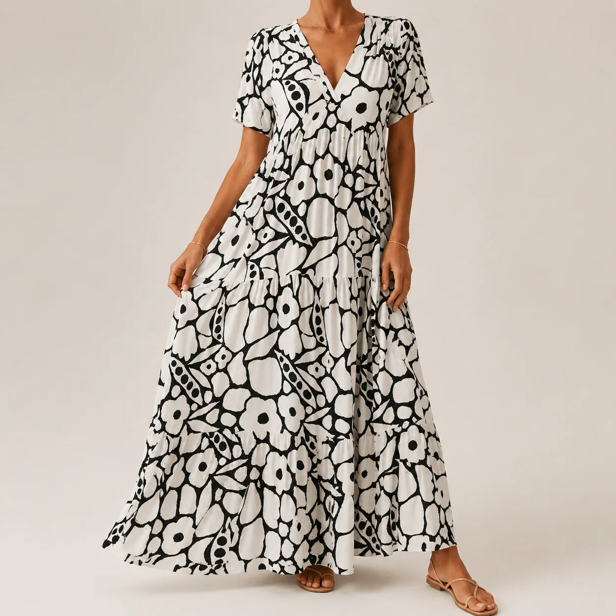 Cari | Rochie lungă boemă și elegantă