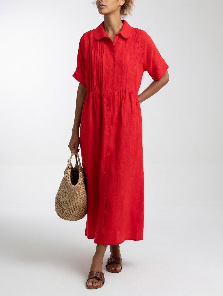 Lysandra | Rochie-cămașă vaporoasă de vară