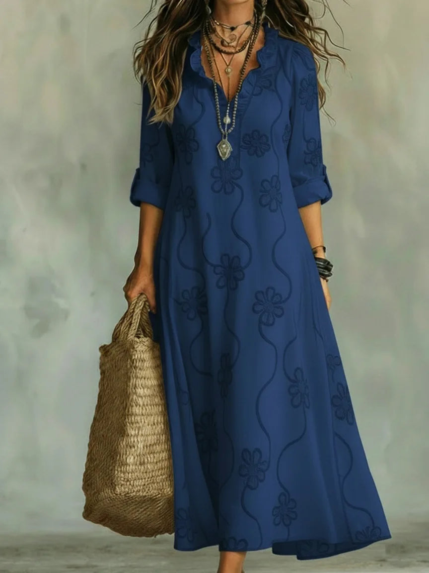Sienna | Rochie lungă de vară cu imprimeu floral