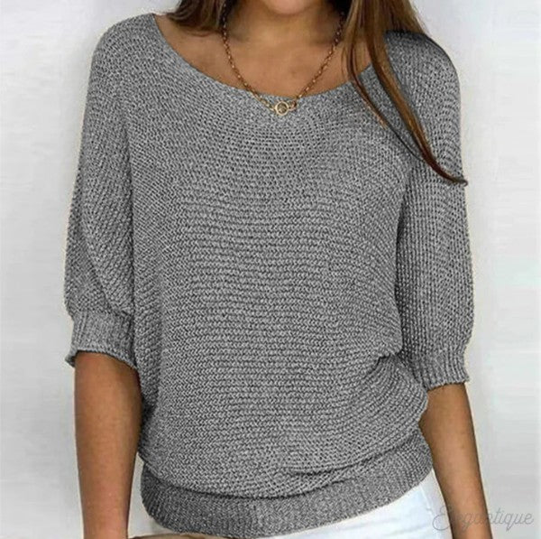 Luigia | Pulover elegant cu model împletit