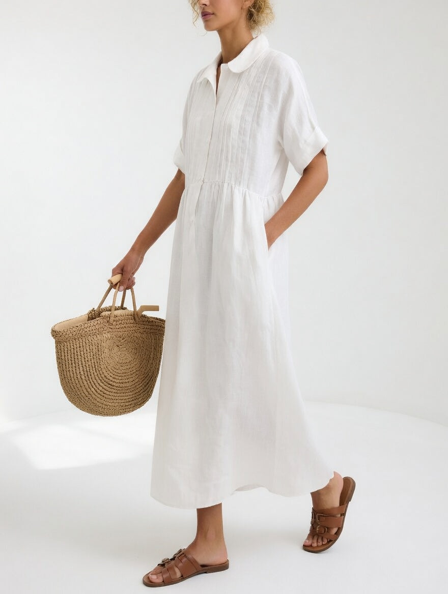 Lysandra | Rochie-cămașă vaporoasă de vară