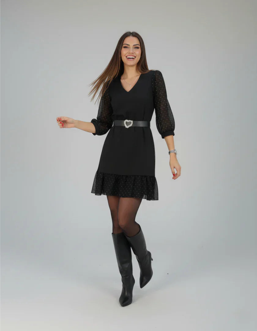 Serena | Rochie elegantă cu mâneci transparente