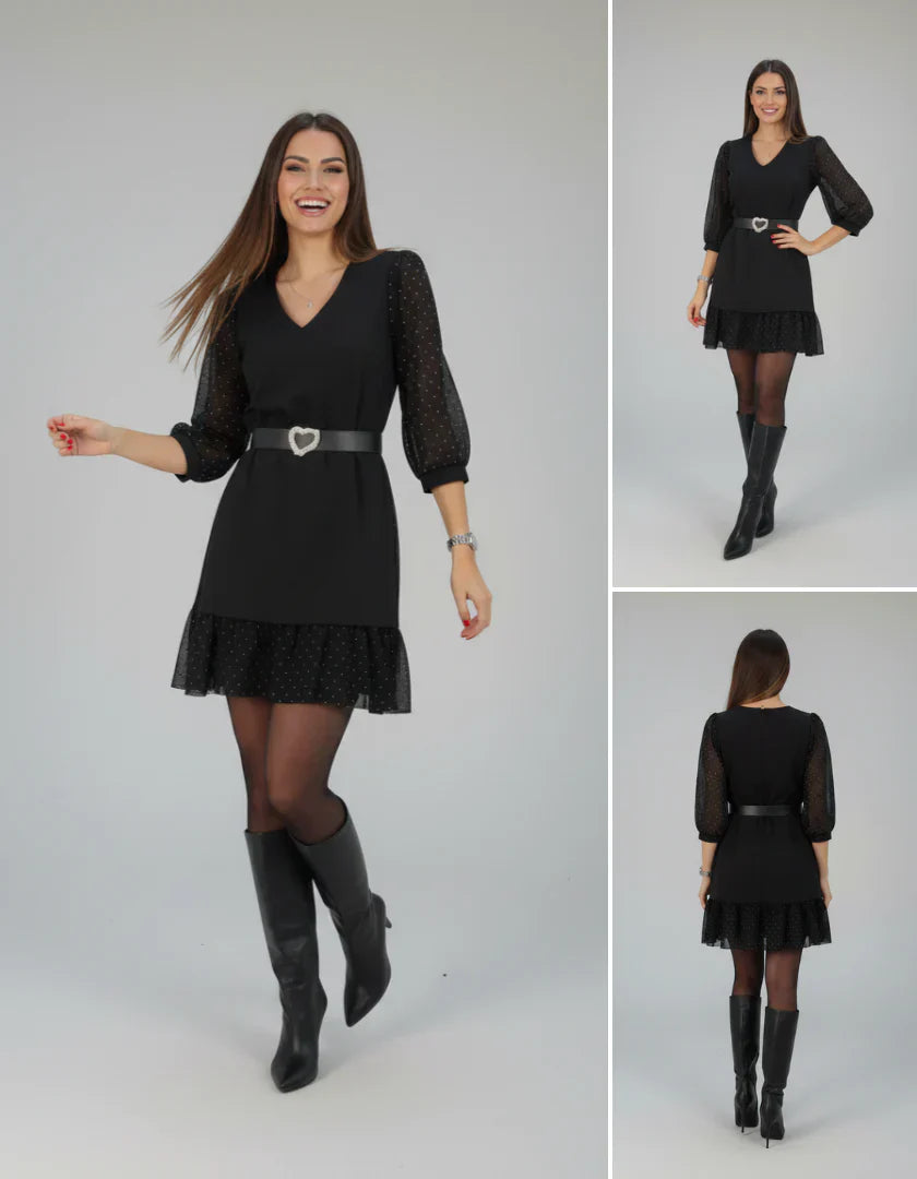 Serena | Rochie elegantă cu mâneci transparente