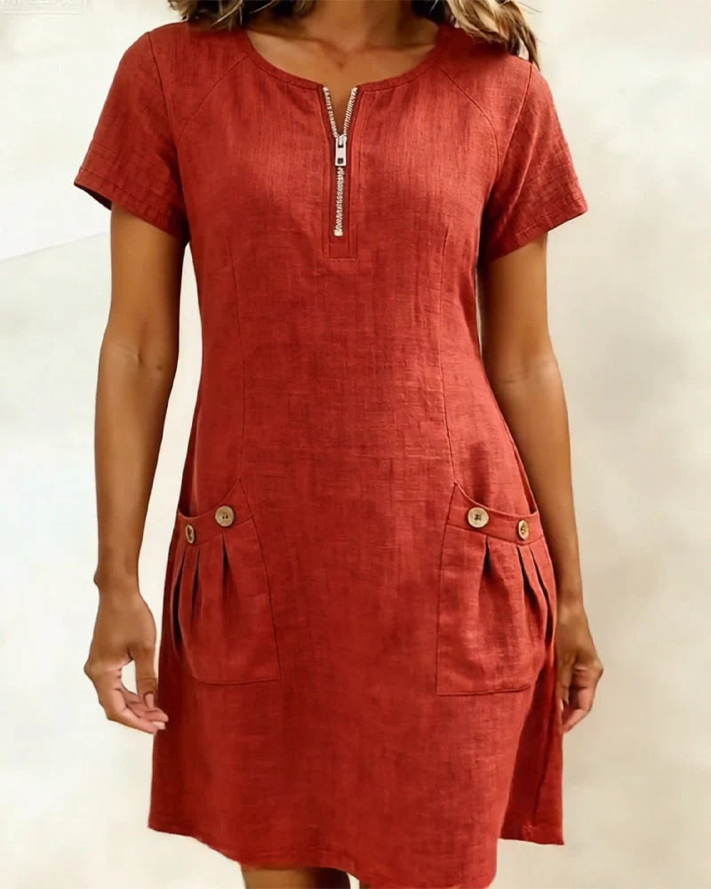 Leliana | Rochie lejeră cu buzunare