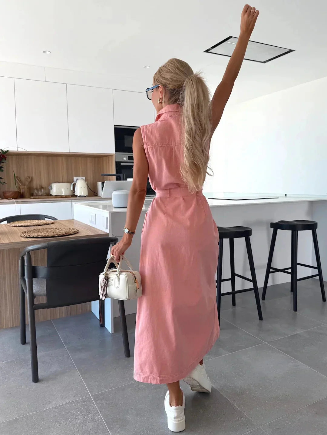 Jacinta | Rochie lungă elegantă cu buzunare