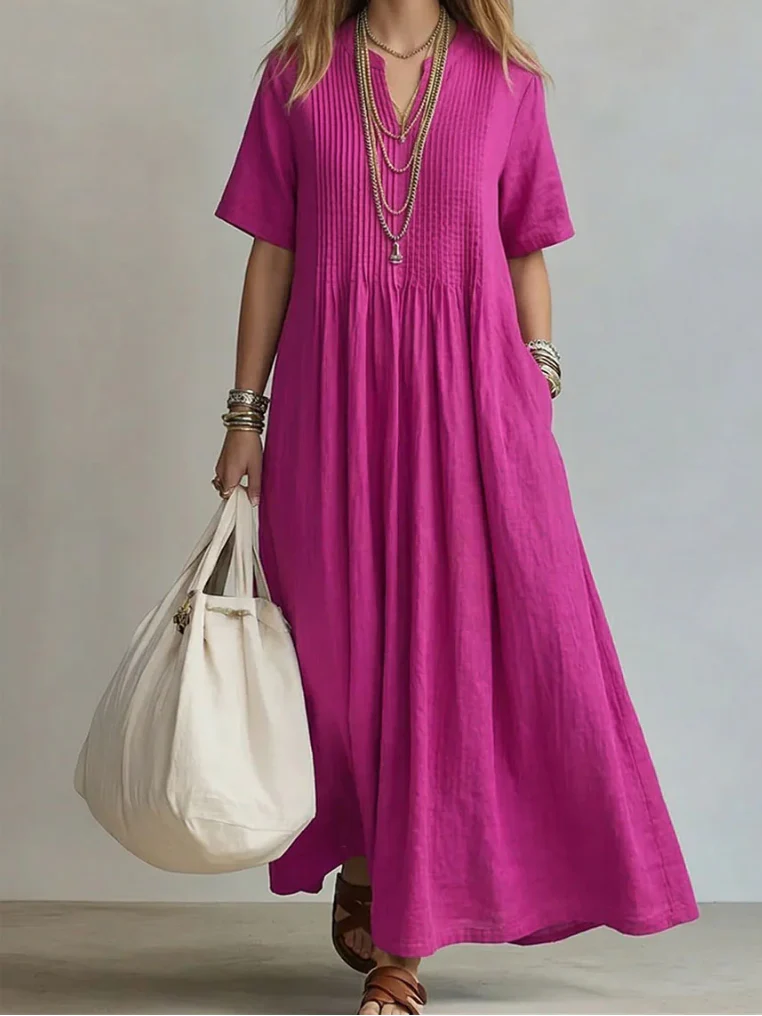 Noor | Rochie plisată elegantă și vaporoasă