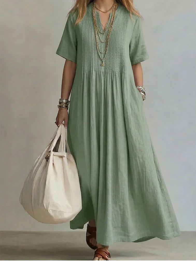 Noor | Rochie plisată elegantă și vaporoasă