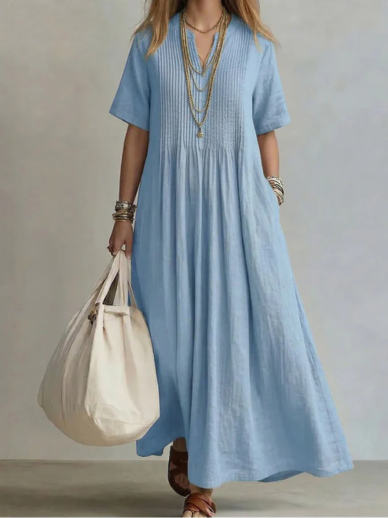 Noor | Rochie plisată elegantă și vaporoasă