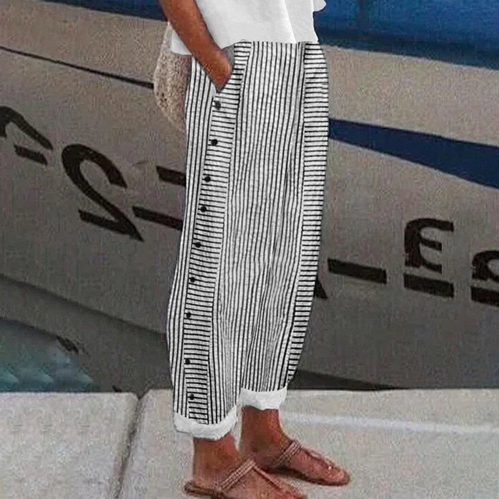 Tamar | Pantaloni casual cu buzunare laterale