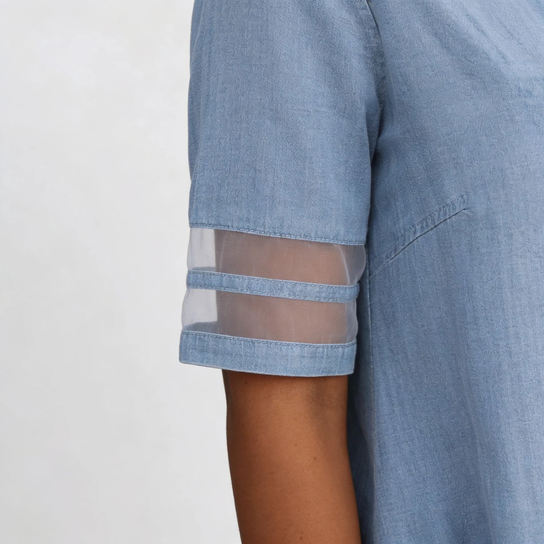 Cristina | Rochie-cămașă din denim