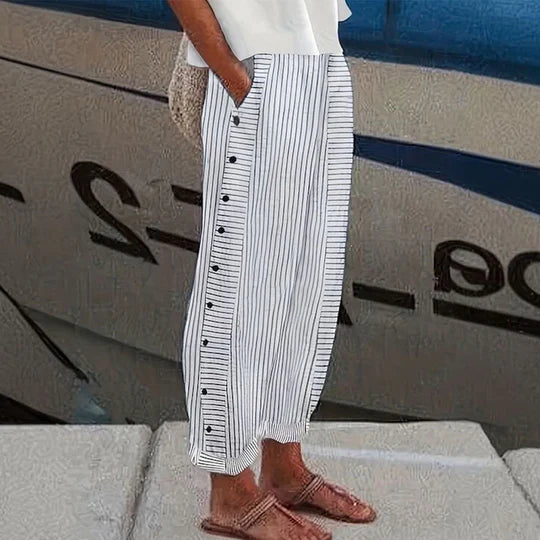 Tamar | Pantaloni casual cu buzunare laterale