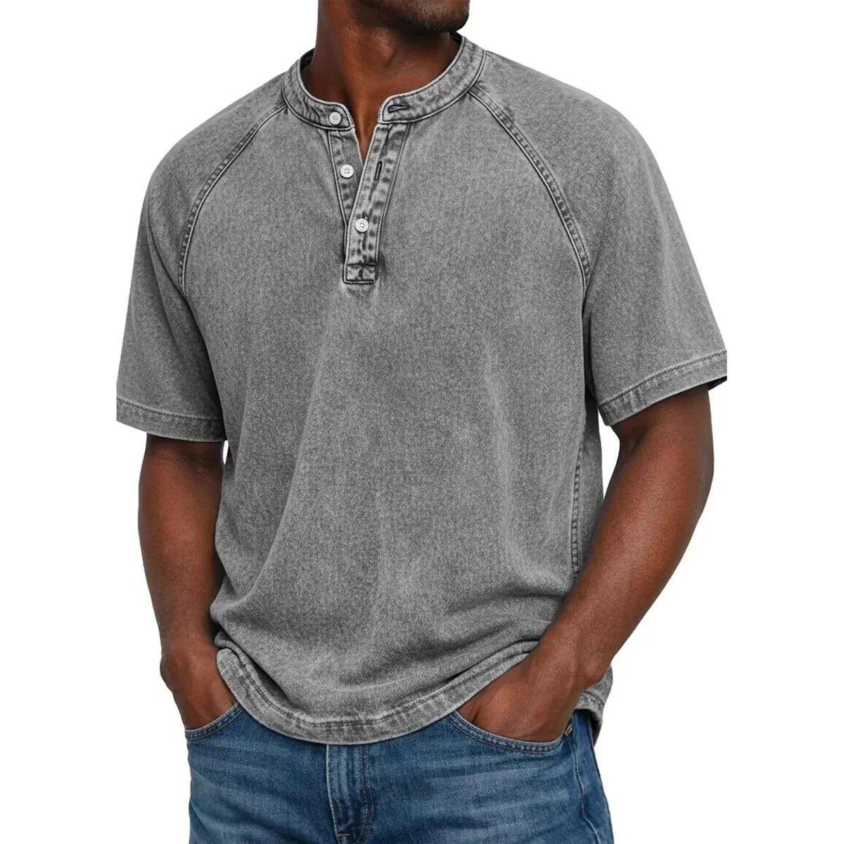 Curtis | Tricou Henley în stil marinăresc