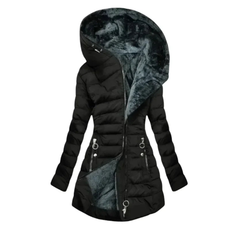 Lucia | Geacă de iarnă călduroasă cu glugă