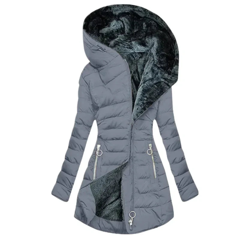 Lucia | Geacă de iarnă călduroasă cu glugă